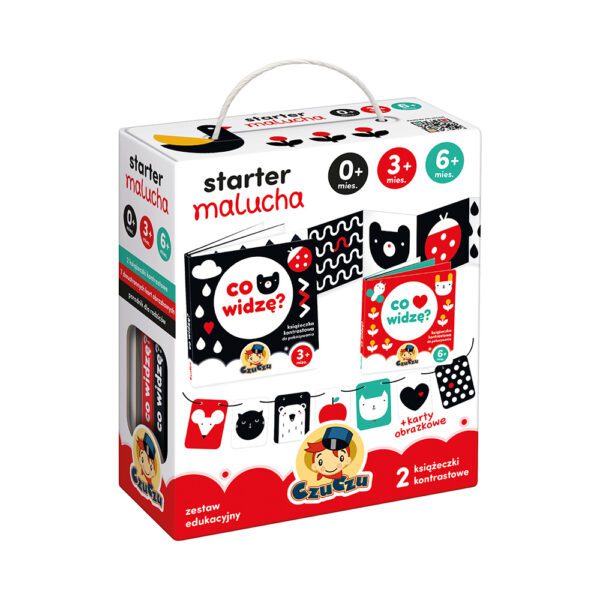 starter malucha książeczki kontrastowe dla dzieci 0+ 3m+ 6m+