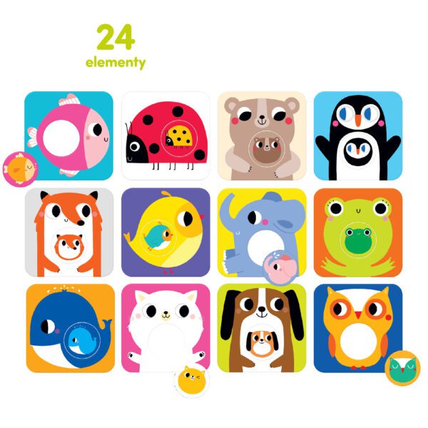 puzzle Maluchy z wymiennymi kółeczkami