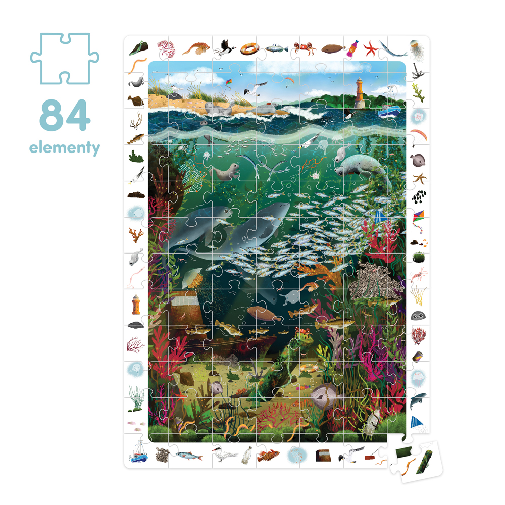 Puzzle dla przedszkolaka Bałtyk 84 elementy