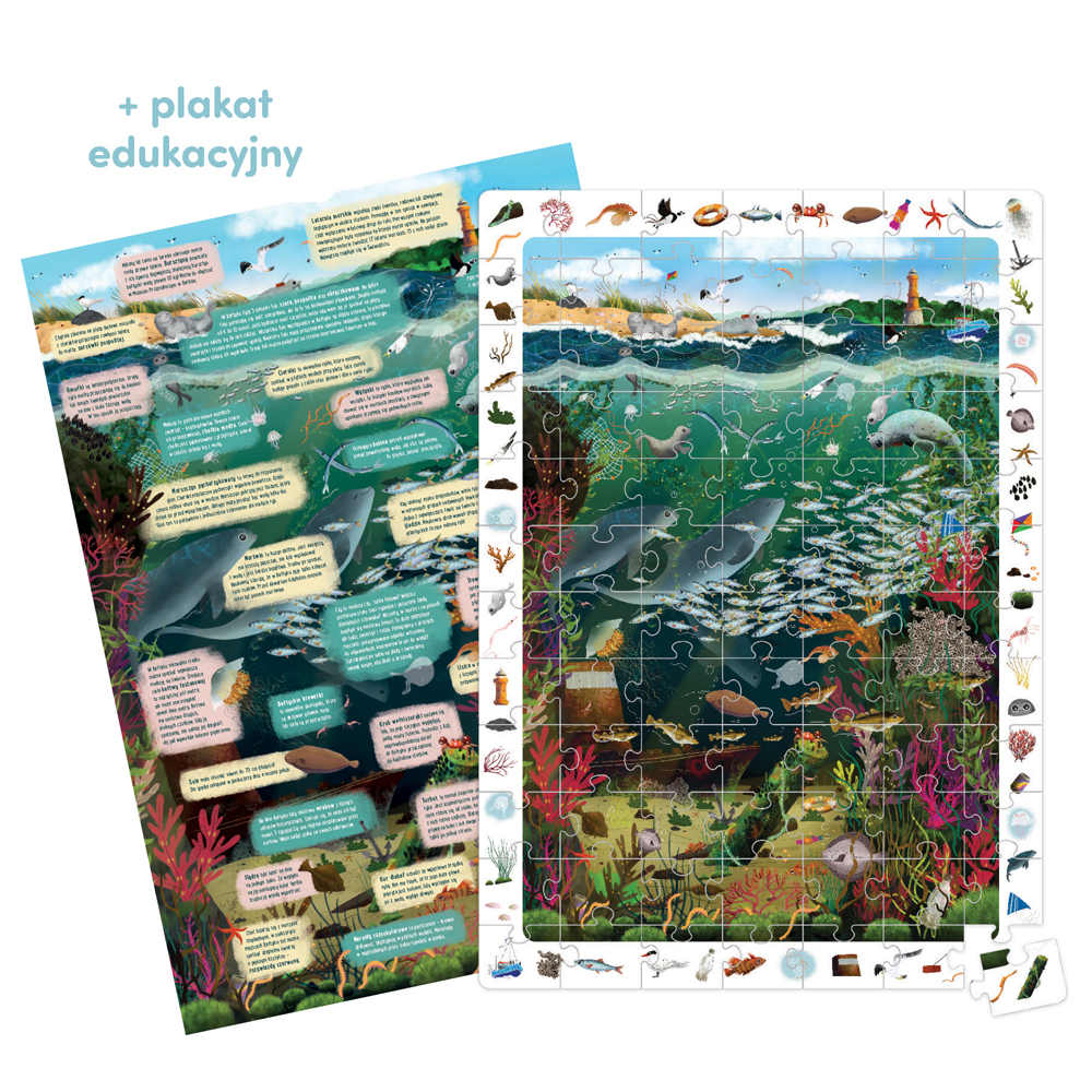 puzzle z plakatem morze Bałtyckie