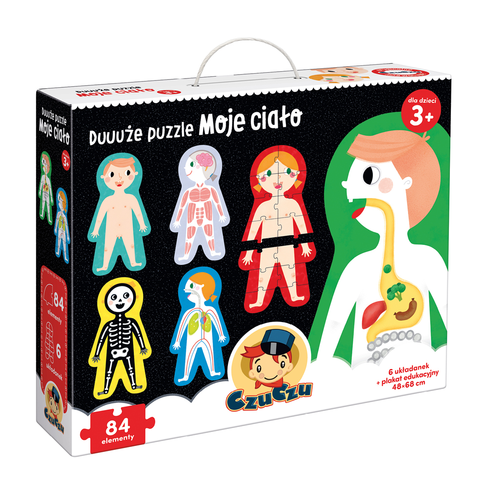 CzuCzu Duuuże puzzle Moje ciało 3+