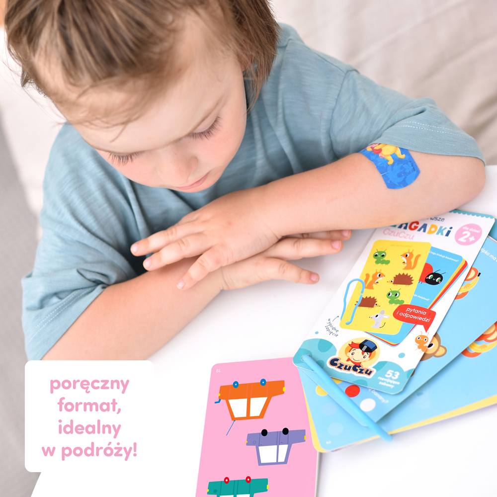 poręczna pierwsza książeczka z zagadkami dla dziecka 2 latka