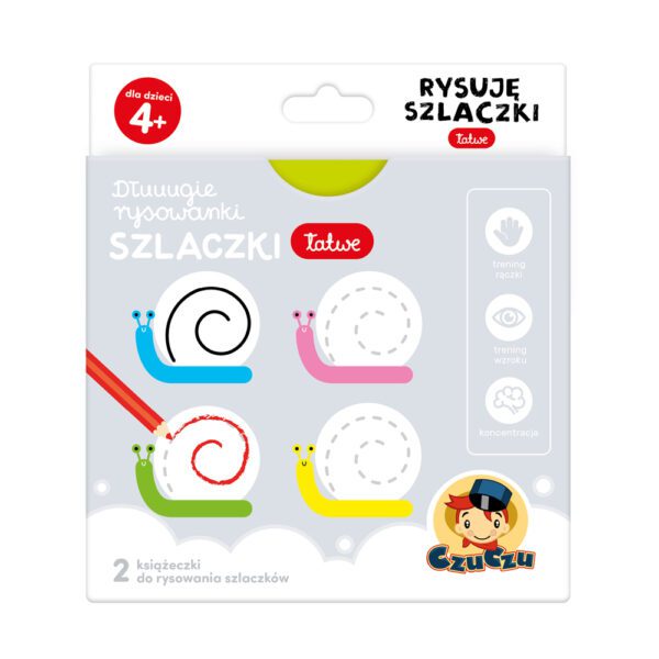CzuCzu Dłuuugie rysowanki Rysuje szlaczki łatwe 4+