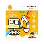 Dluuugie rysowanki Koloruje pojazdy miniaturka