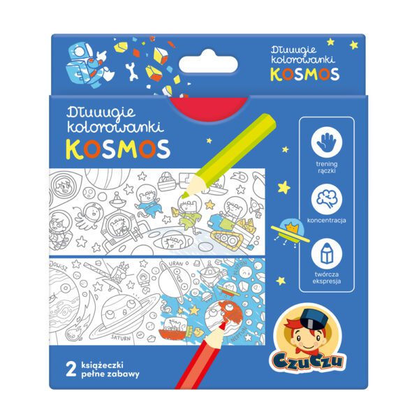 CzuCzu Dłuuugie kolorowanki Kosmos 4+