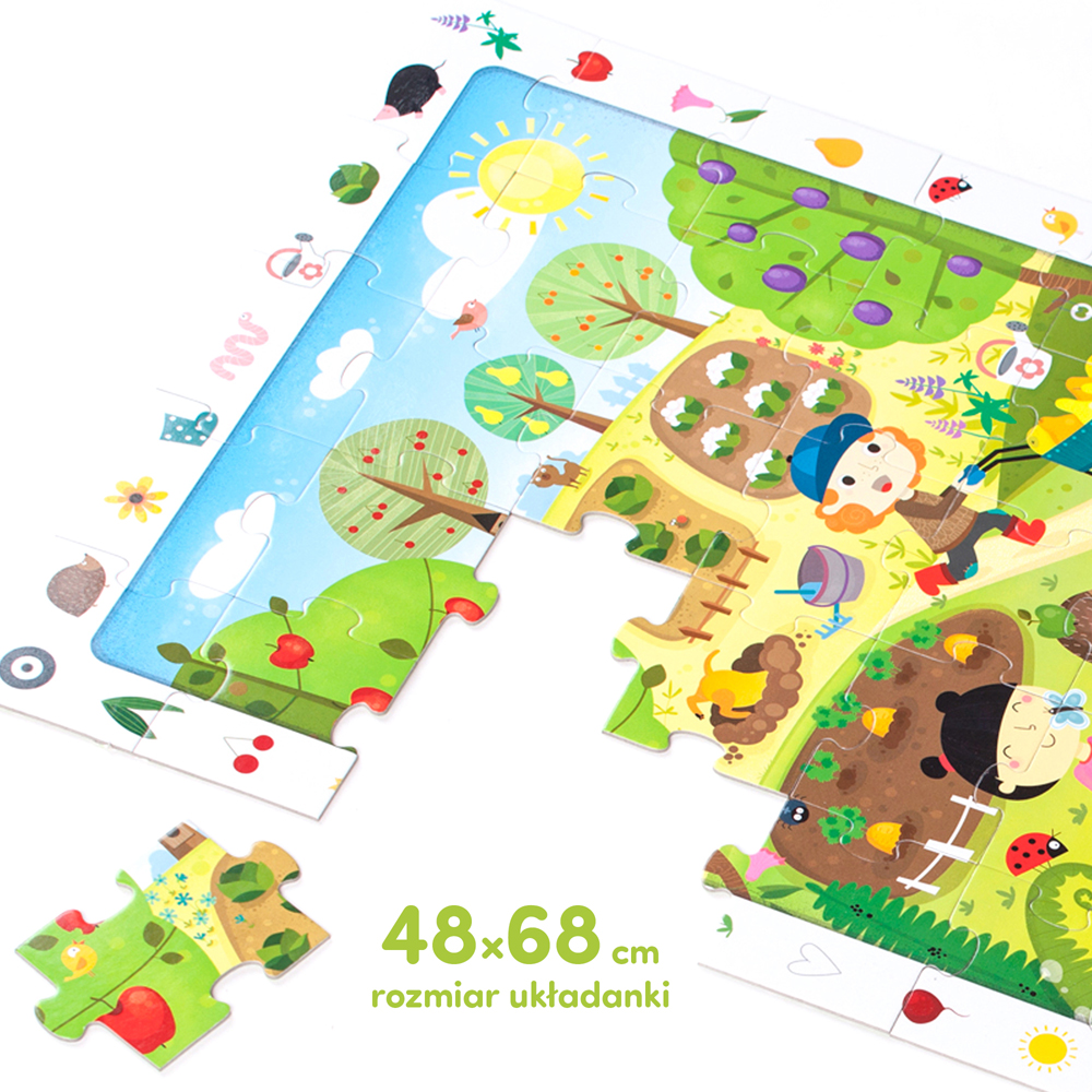 duże puzzle ogród