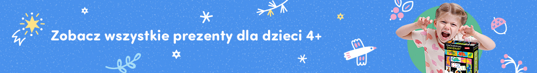 banner CTA prezenty dla czterolatka, dzieci 4+