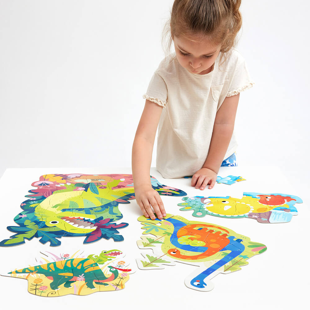prezenty dla trzylatkow puzzle progresywne dinozaury