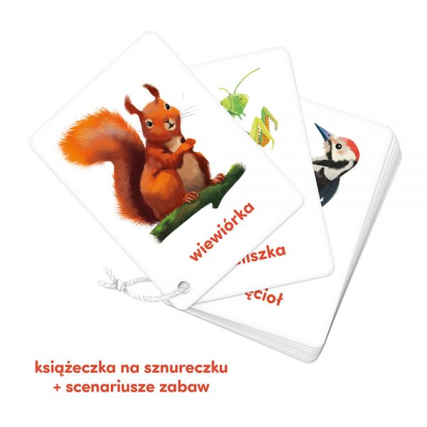 Karty obrazkowe na sznureczku <br> Zwierzęta
