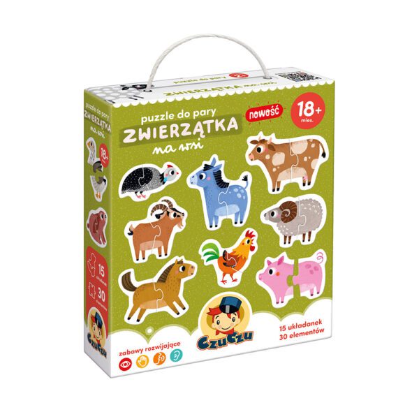 Puzzle do pary <br> Zwierzątka na wsi