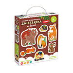 Puzzle progresywne zwierzątka w lesie czuczu