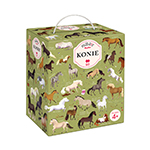 Puzzlove Konie puzzle rodzinne dla dzieci 4+