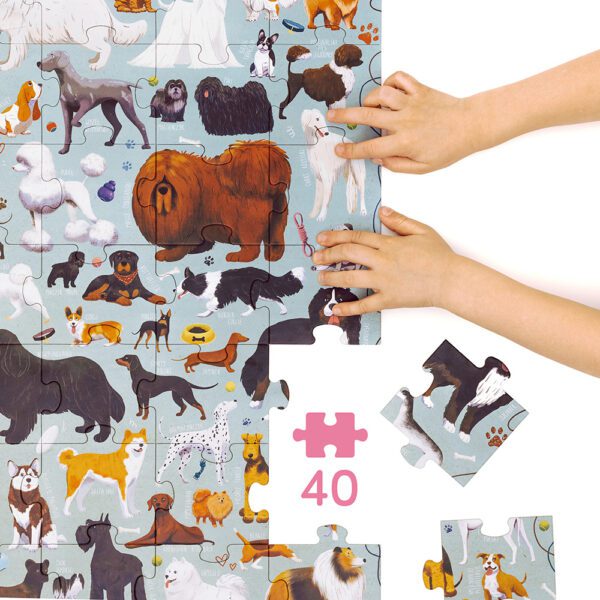 Puzzle 40 eleentow z psami