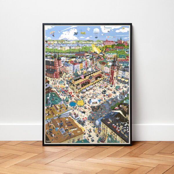 plakat miasto Krakow 48x68cm