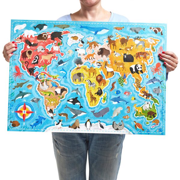 plakat 48x68 zwierzeta swiata
