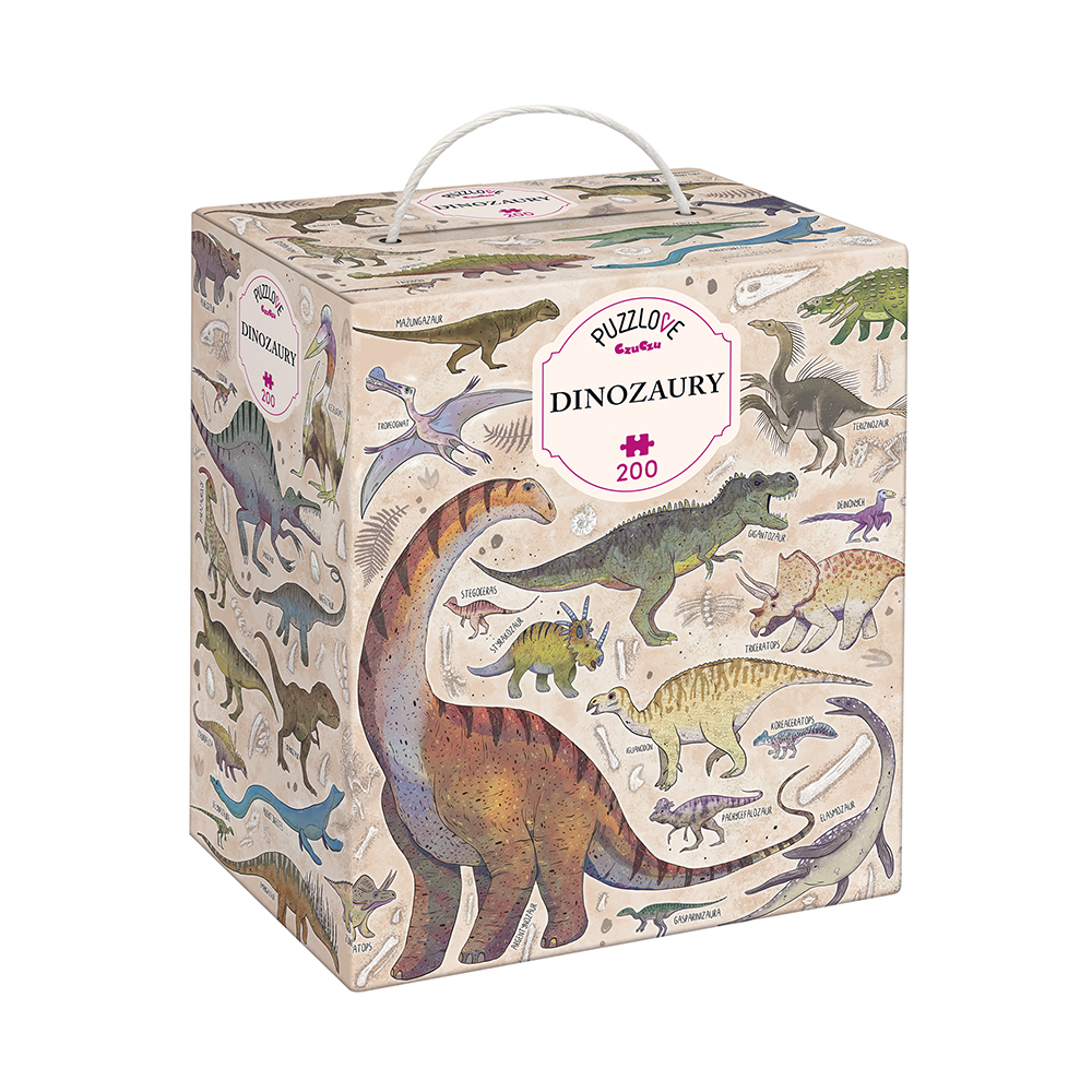 box przod Puzzlove Dinozaury dla dzieci 7+ i dla doroslych