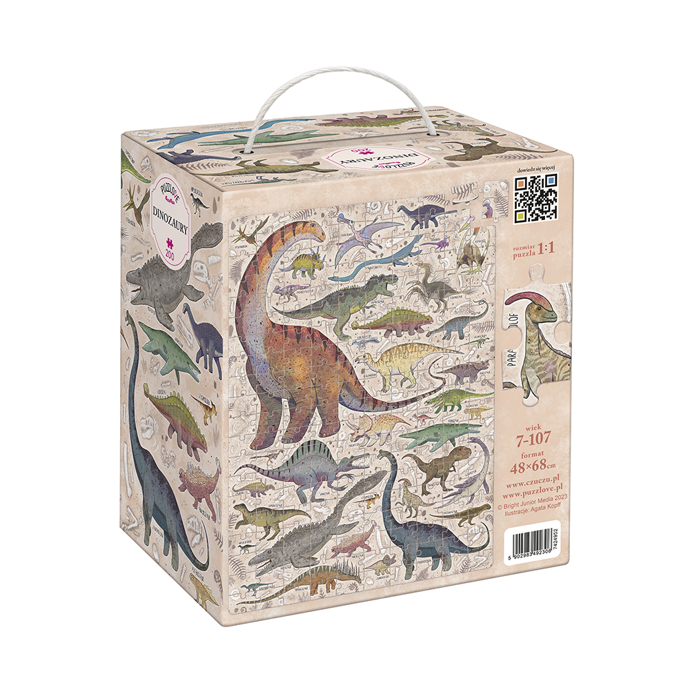 box tyl Puzzlove Dinozaury dla dzieci 7+ i dla doroslych