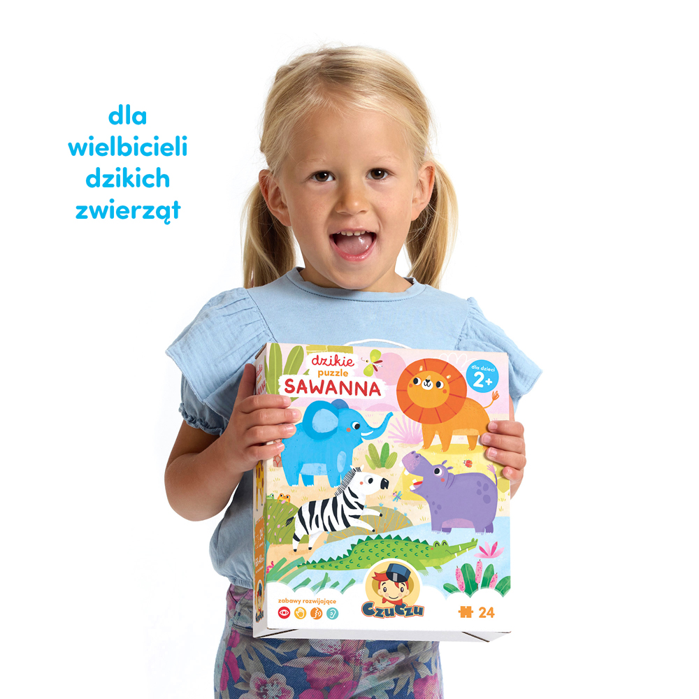 puzzle dla wielbicieli dzikich zwierzat 2+