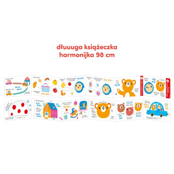 dluga ksiazeczka harmonijka dla dzieci 1+