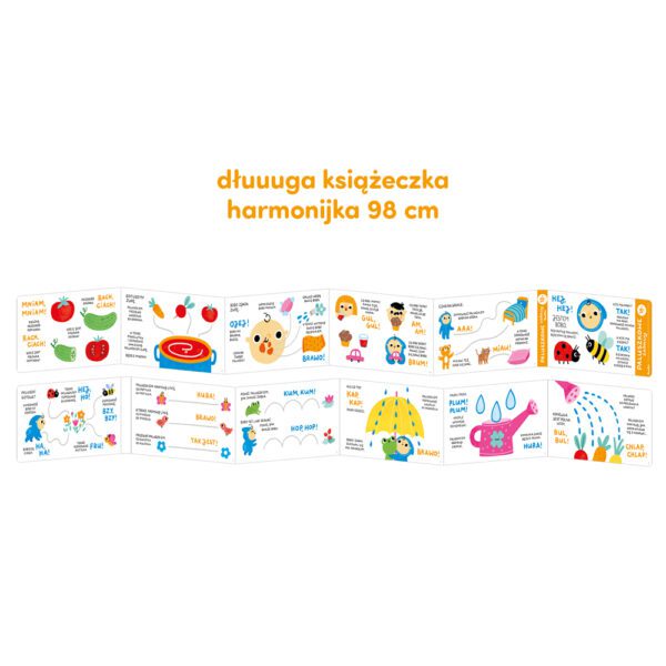 ksiazeczka harmonijka dla dzieci 18m+ Paluszkowe zabawy