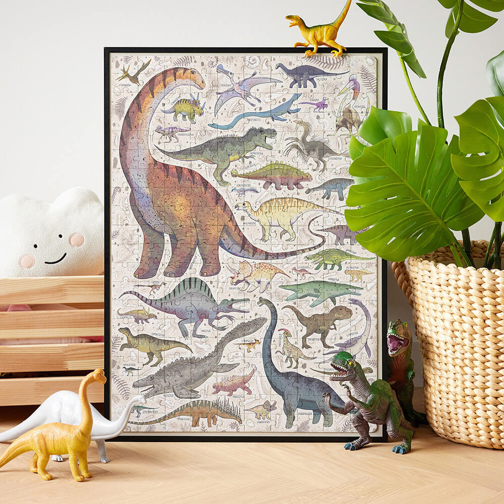 Puzzle Puzzlove Dinozaury 200 elementow puzzle z dinozaurami