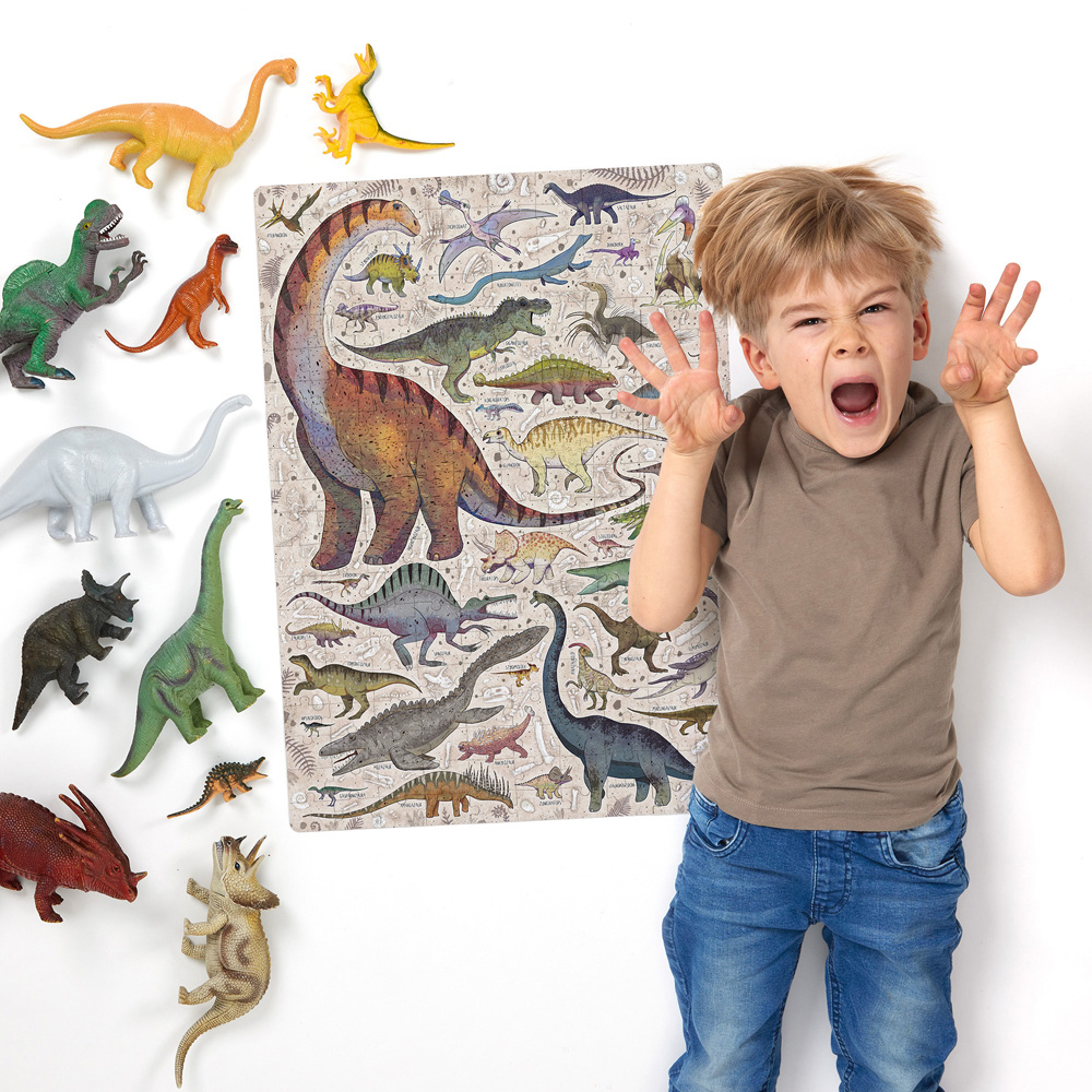 Dinozaury duza ukladanka podlogowa 6+ 7+ 8+ 9+