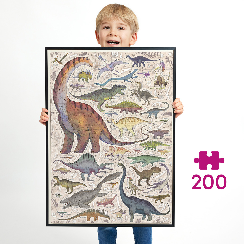 Puzzlove dinozaury puzzle 200 elementow