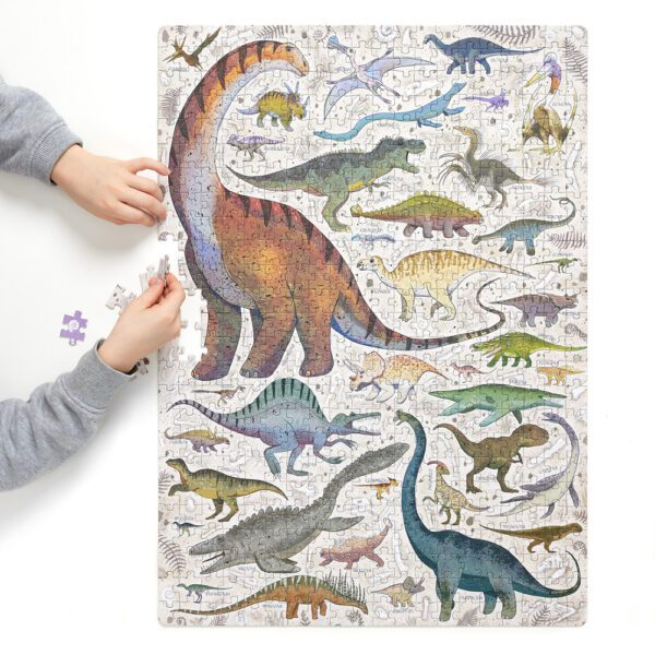 puzzle z dinozaurami 500 elementow