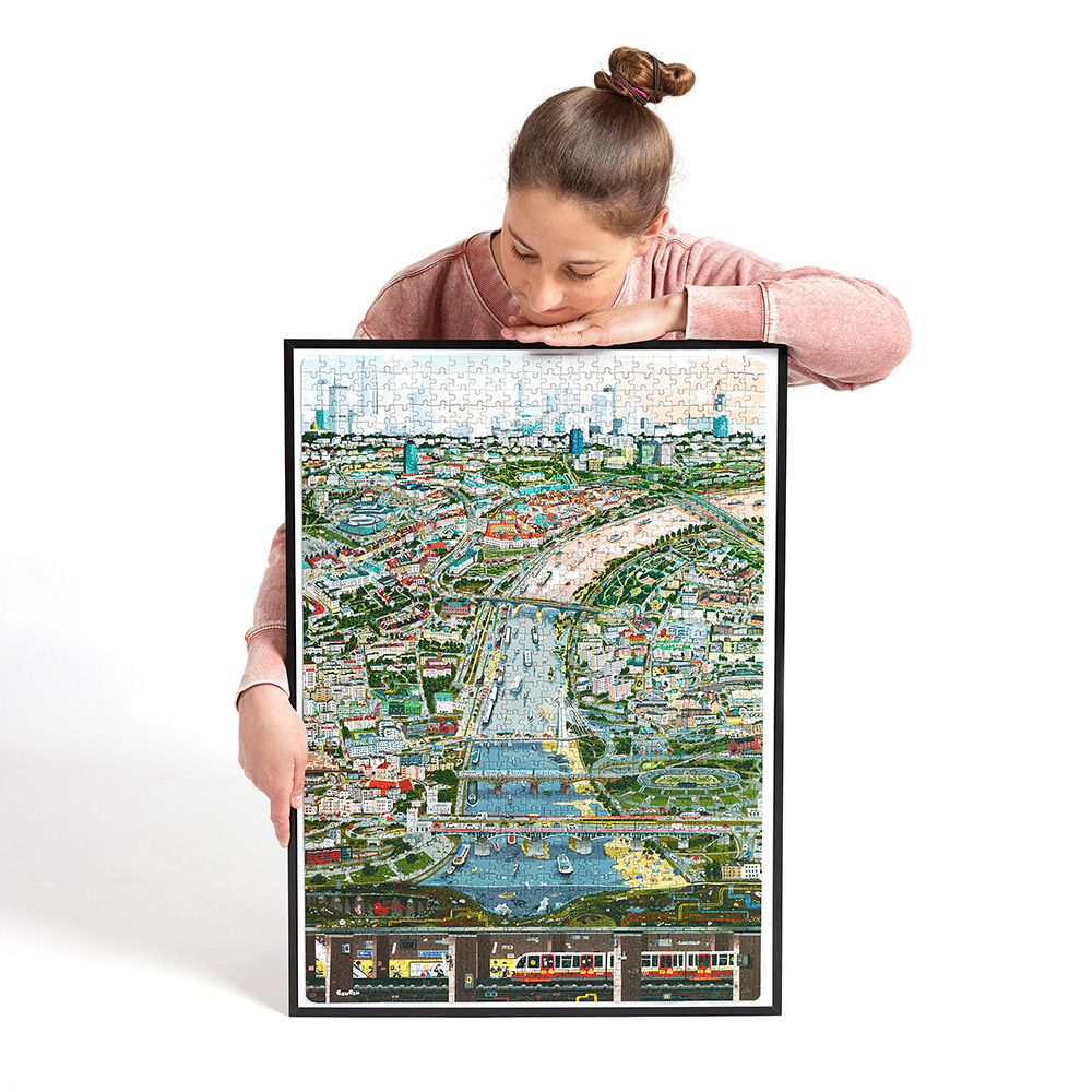 Puzzlove puzzle Warszawa w ramce 1000 elementow dla doroslych
