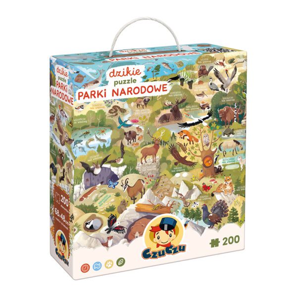 box front Dzikie puzzle Parki narodowe 6+