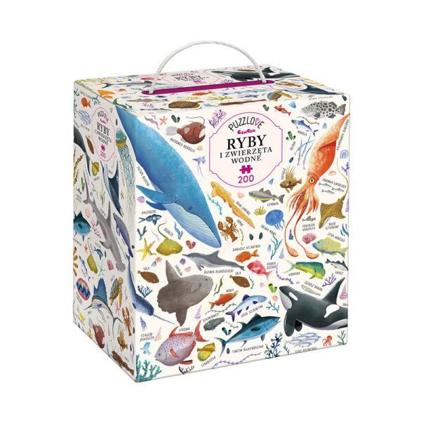 box tyl Puzzlove Ryby i zwierzeta morskie 200 elementow