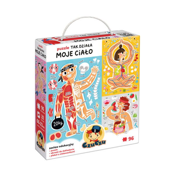box przod puzzle Tak dziala moje cialo dla dzieci 5+