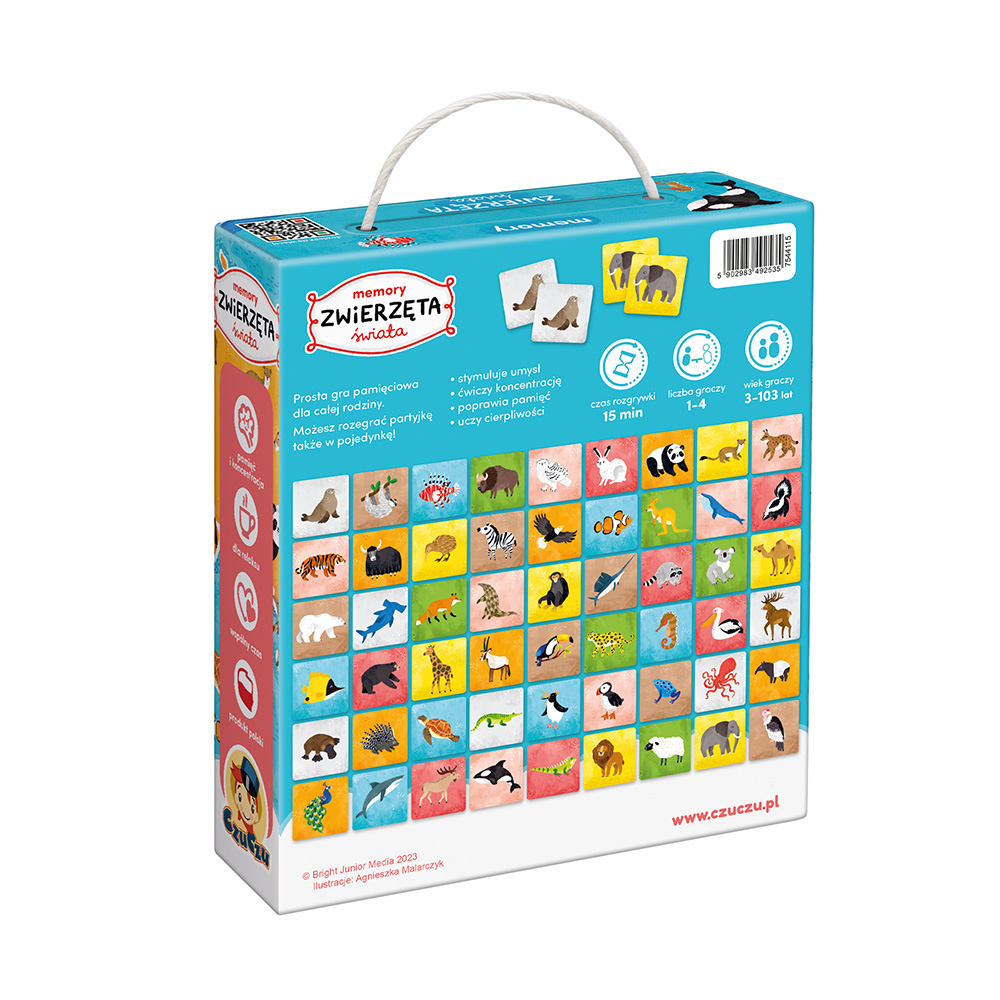 box tyl memory Zwierzeta swiata od 3 do 103 lat