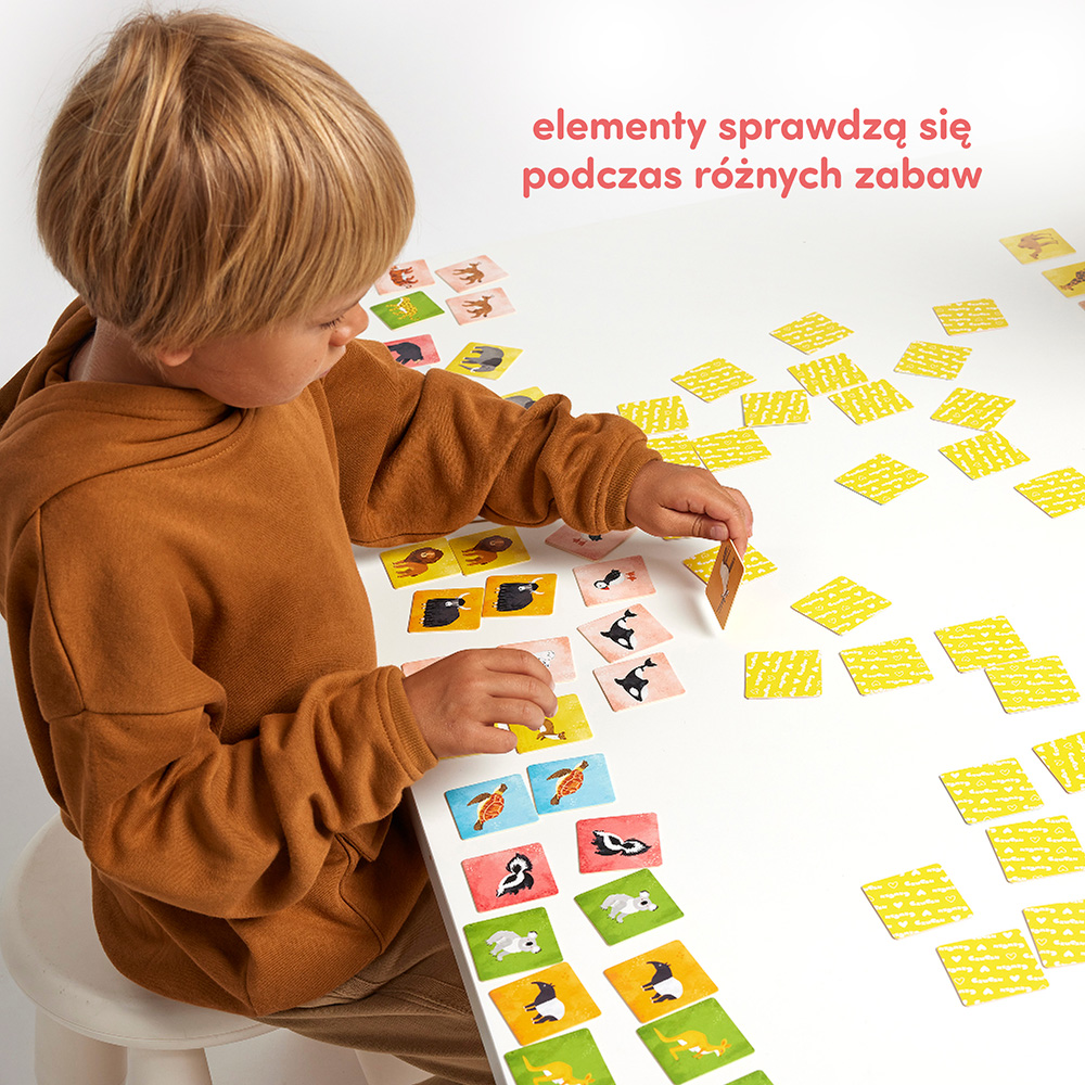 gra memory Zwierzeta swiata 54 pary 108 elementow
