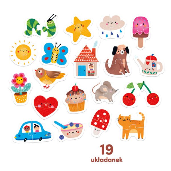 Moje pierwsze puzzle Do pary dla dzieci 19 ukladanek