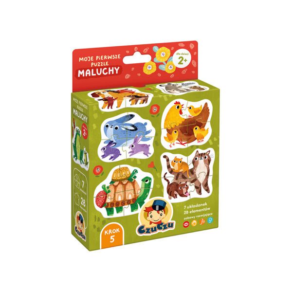 Moje pierwsze puzzle Maluchy box przod