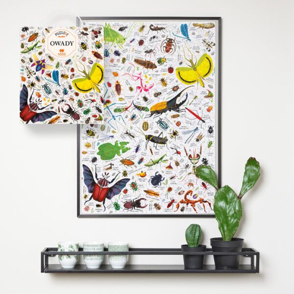 Puzzlove Owady prezentowe opakowanie ilustracja 1000 elementow