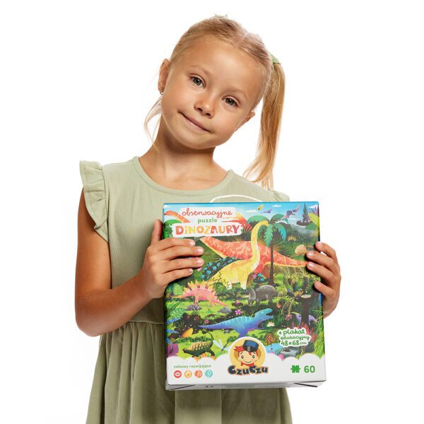 Puzzle Dinozaury - edukacyjny prezent dla dzieci 4+