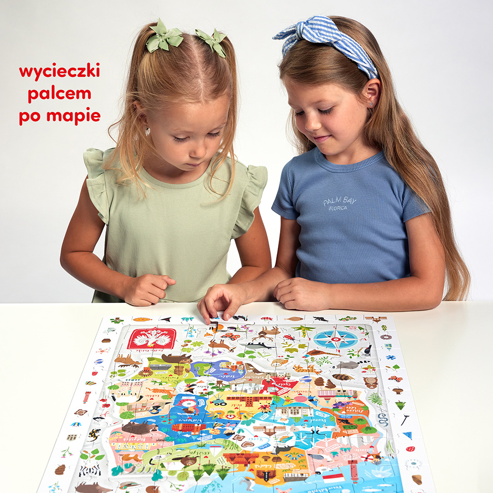 Puzzle Mapa Polski do wyszukiwania - dla przedszkolakow