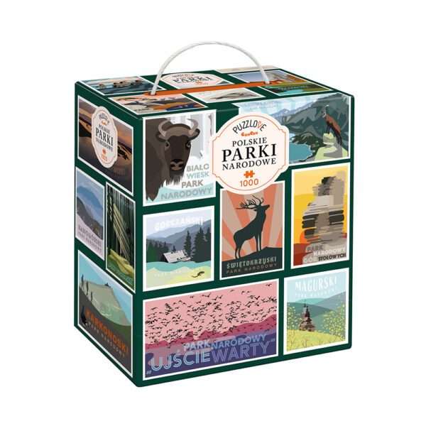 Puzzle Parki narodowe 1000 elementow box przod