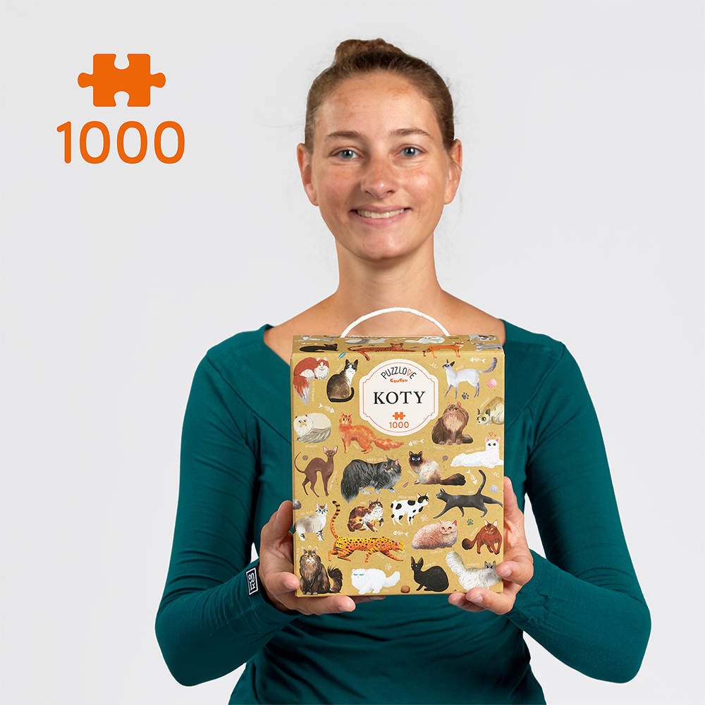 Puzzle Koty 1000 elementow na prezent