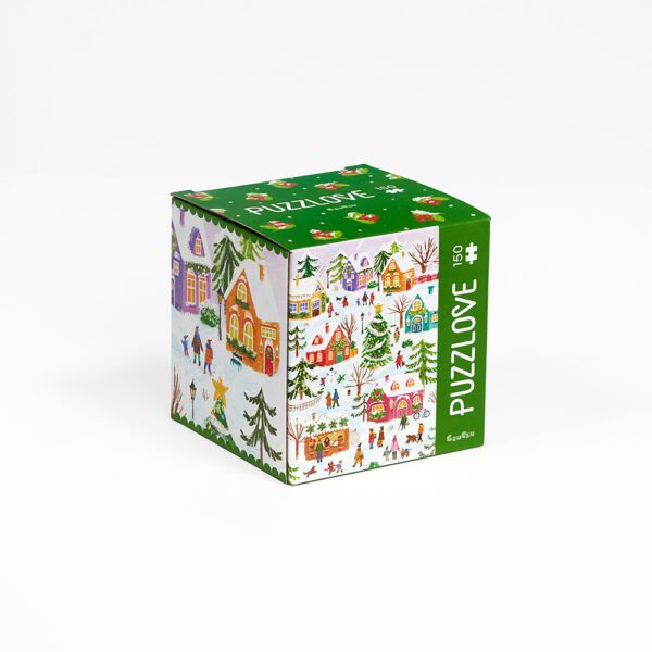 Puzzlove puzzle box Zima Spotkania box front