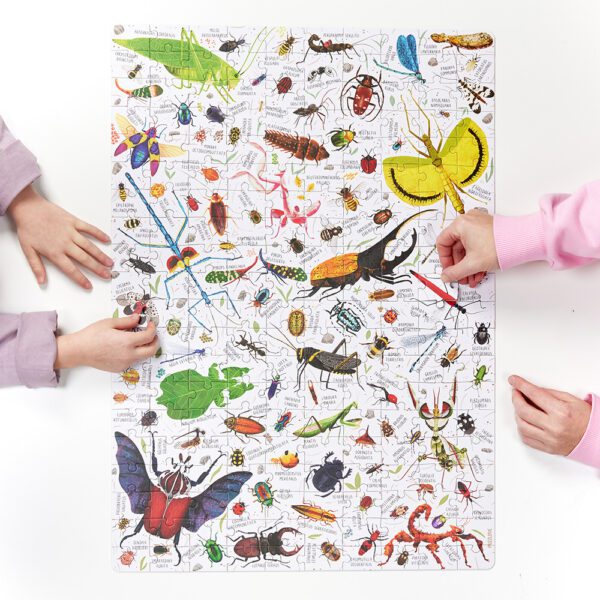 puzzle rodzinne Owady 200 elementow dla dzieci i doroslych
