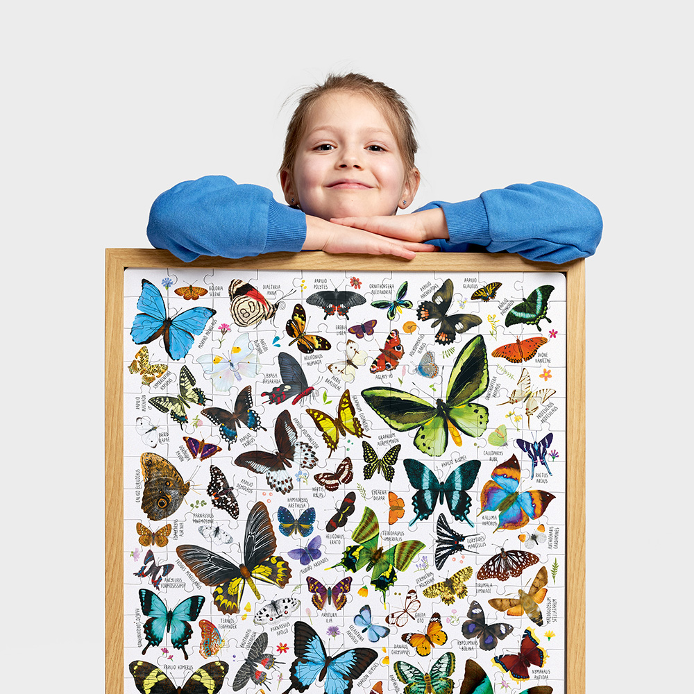 Puzzle Motyle jako dekoracja do pokoju dziecka