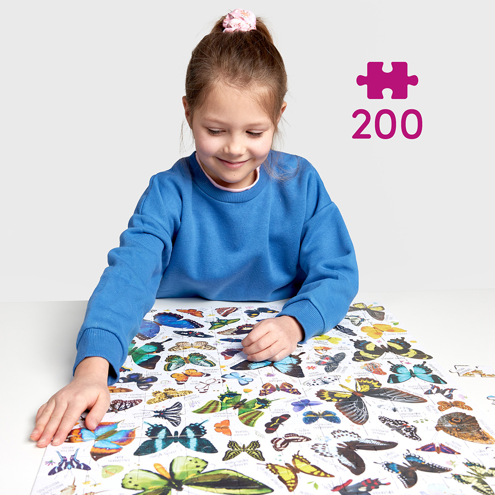 Puzzle z motylami 200 elementow Puzzlove