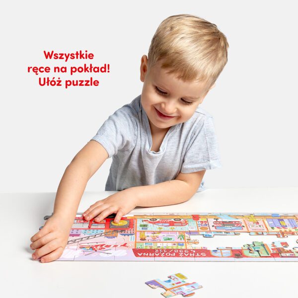 Puzzle kreatywne 40 elementow Straz pozarna