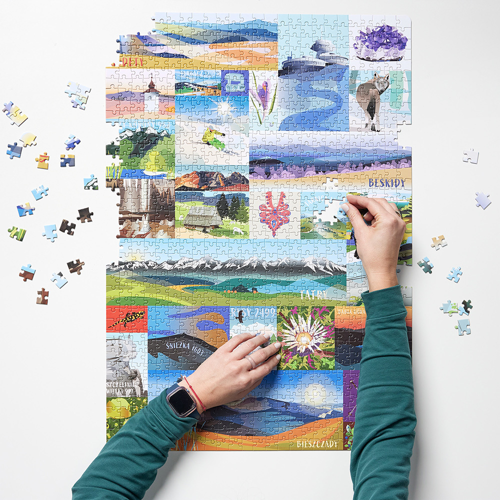 Puzzle polskie gory Puzzlove 1000 elementow dla fanow gor