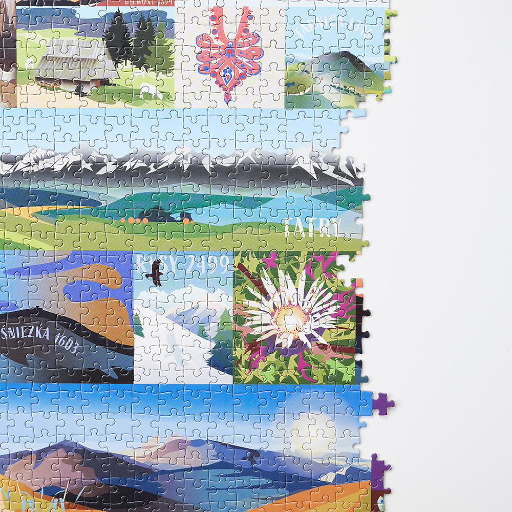 Puzzle z polskimi gorami 1000 elementow dla doroslych