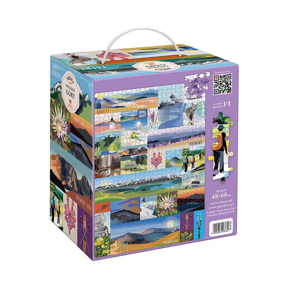 Puzzlove Polskie góry box tyl