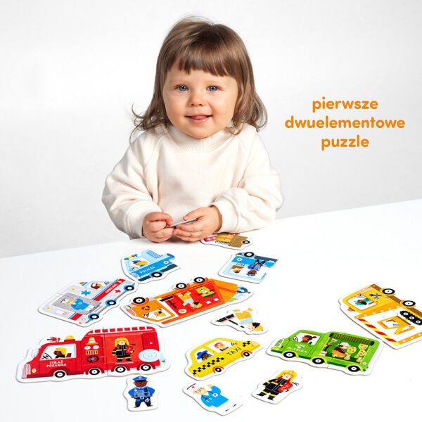 Puzzle 2 elementy auta